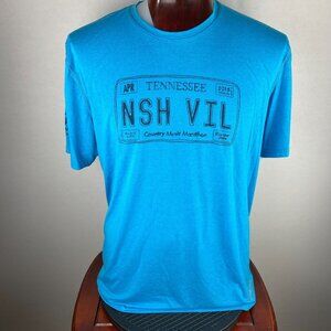 Brooks T-Shirt Mens Blue Nashville Country Music Marathon St Jude 2015 XXL *